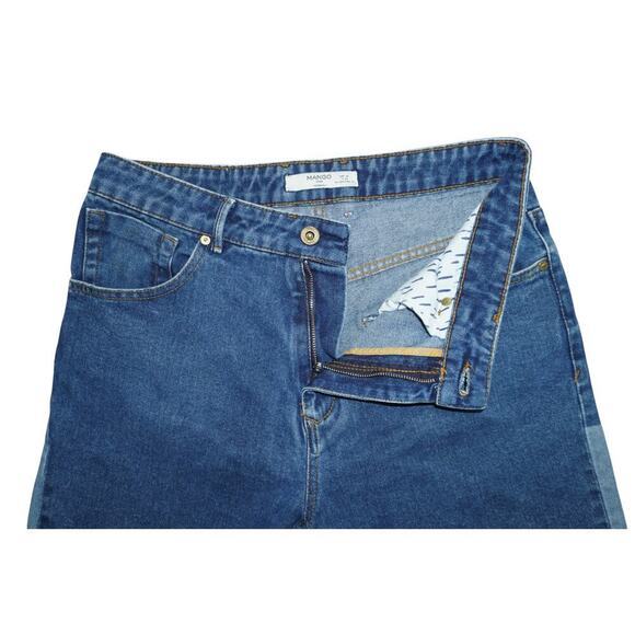 Mango Man Two-Tone Denim Shorts – Size 30 – Cuffed Raw Hem Y2K Streetwear Vibe - Picture 3 of 4